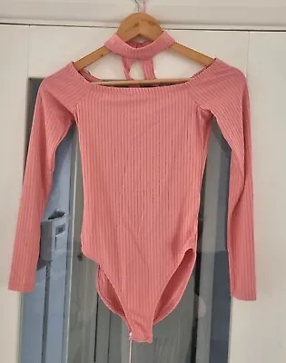 MISS SELFRIDGE Pink Ladies Bodysuit Size 6 BNWOT • £9.99