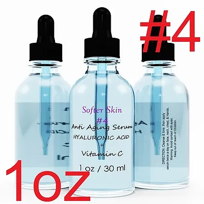 #4 1 OZ 100% Pure Vitamin C Hyaluronic Acid Serum For Face BEST Anti Aging  • $7.49