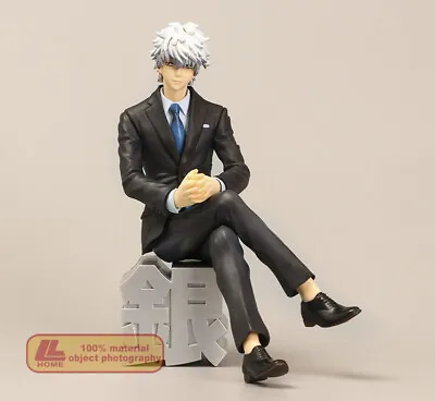 Anime Gintama Sakata Gintoki Suit Ver. Action Figure Statue Toy Gift Desk Decor • $39.59
