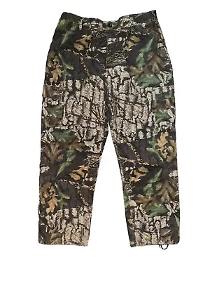 Jerzees Outdoors Cargo Pant Men XL Mossy Oak Hunting Break Up Camo Trouser 40X32 • $29