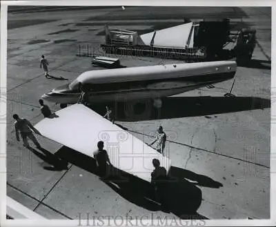 1962 Press Photo An Exact Scale Mobile Mockup Of A Aircraft For Business • $19.99