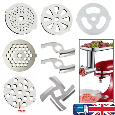 5# Stainless Steel Mincer Hole Plate Shredder Disc Blades For Home Meat Grinder~ • £5.59