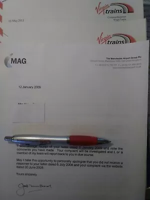 Collectable Letters Virgin Trains Manchester Airport Group 2009 2011 3 Letters • £5.80