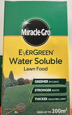 Miracle Gro EverGreen Water Soluble Lawn Food Stronger Thick Grass Feed 1kg • £5