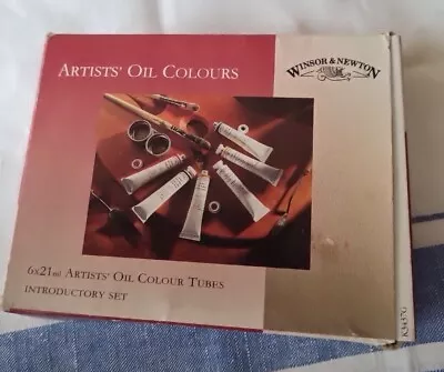 Vintage WINDSOR & NEWTON ARTISTS'  OIL COLOUR TUBES 6 X 21 Ml Tubes Unused • £10