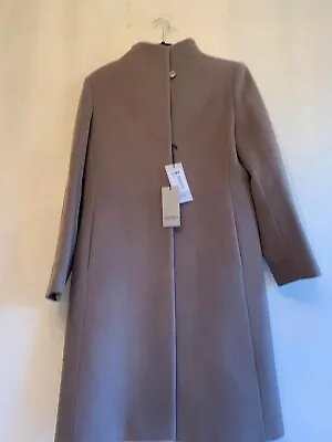 Cinzia Rocca Icon Women's Coat 100% Pure Virgin Wool Size Us 12 Stand Collor Nwt • $479.99