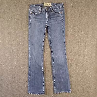 Victorias Secret Pink Blue Jeans Womens Size 2R Bootcut Cotton Blend Medium Wash • $19.99