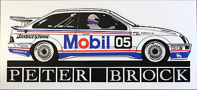 Brock 05 Mobil 1 Racing Memorabilia Sticker Decal Ford Sierra Peter Brock • $7.22