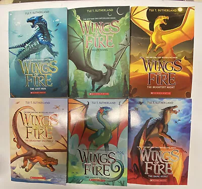 WINGS OF FIRE Books 1-6 Set By Tui T. Sutherland PAPERBACKS SHIPS FREE PRIORITY • $34