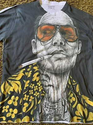 $200 • Buy Hunter S Thompson Super Gonzo T Shirt 2XL Fear And Loathing Johnny Depp 