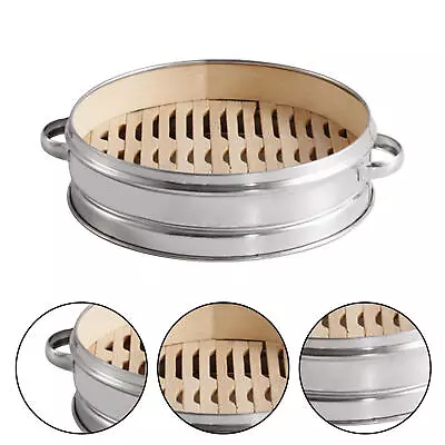 Wooden Kitchen Tool Vegetable&Dumpling Steamer Steam Pot Stainless Steel Steamer • $10.35