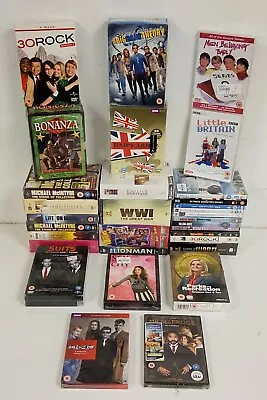 32 X New Sealed DVD Boxset JobLot - Bonanza Dads Army Little Britain Suits 34 • £19.99