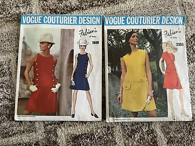 VOGUE COUTURIER DESIGN 1948 + 2363 Fabiani Of Italy Size 8 • $18