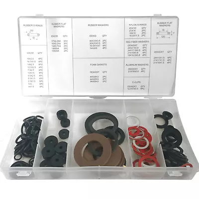 O-Ring Rubber Seals Set Plumbing Tap Ring Washer Kit Stop Dripping Taps • £6.59