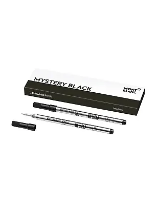 $23.51 • Buy Montblanc  Rollerball  Pen Mystery Black Medium Pt  New In Box 128231  2 Refills