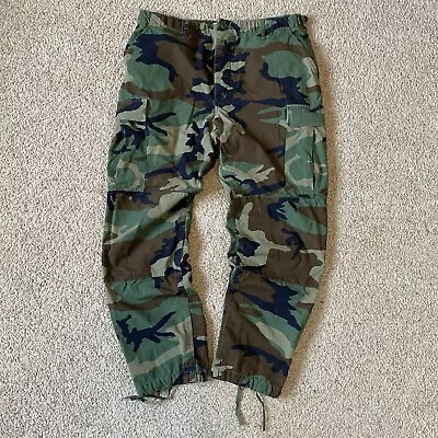 Vintage Propper Cargo Camouflage Pants Army Hunting Camo Baggy Fit Adjustable  • $24.99