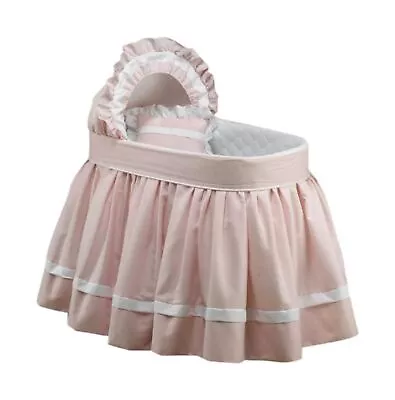 Baby Doll Bedding Darling Pique Bassinet Bedding Pink • $185.85