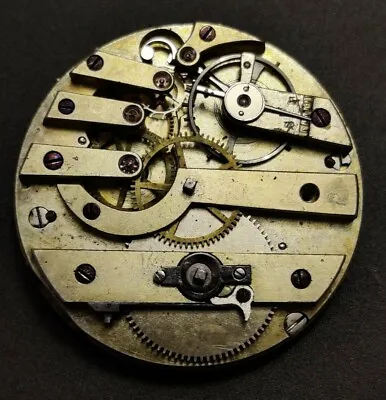 Rare Julius Huguenin Railway Time Keeper Movement 41mm Pocket Watch Movement  • £158.32