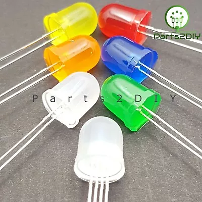 10mm Diffused LED Lights Different Colours Ultra Bright Diode UK • $2.77