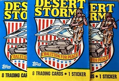 1991 Operation Desert Storm Trading Cards (Topps Company) - NM/Better • $1.09