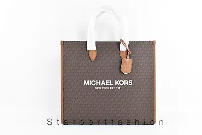 Michael Kors Mirella Large North South Tote Signature MK Logo Crossbody Bag • $129