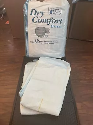 2 X Large Dry Comfort Extra Vintage Adult Diapers • $4.99