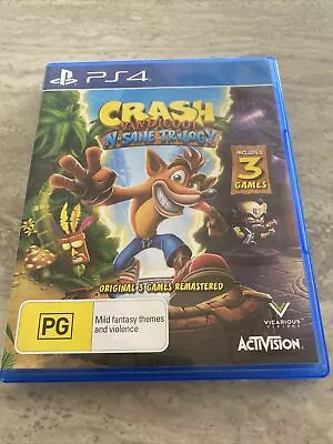 CRASH BANDICOOT N-SANE TRILOGY Sony Playstation 4 PS4 - 3 REMASTERED Video Games • $27.99