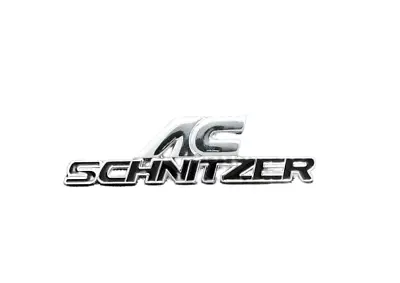 AC Schnitzer BMW Badge Side Rear Emblem Sticker Silver Black • £7.49