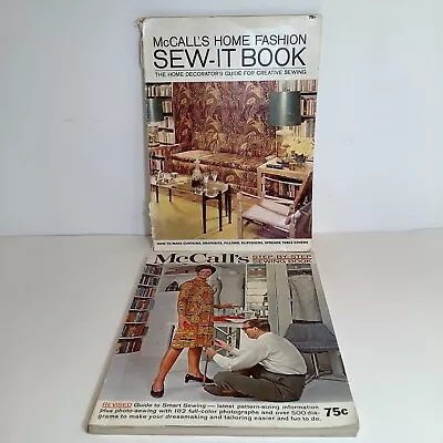 McCalls Step-By-Step Sewing Book -1967 Home Fashion Sew It Book 1965 Vintage Lot • $12.99