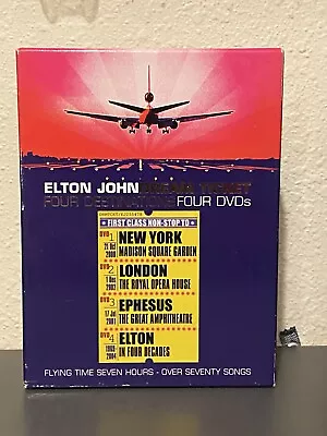 ELTON JOHN Dream Ticket Live 4 DVD Box Set With Booklet • $5