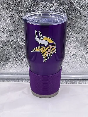 Minnesota Vikings NFL 30oz Purple Tumbler Cup Mug Logo Brands New • $35