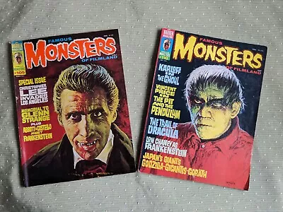 Famous Monsters Of Filmland #105 & #110 March & September 1974 • $25
