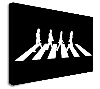 The Beatles Abbey Road - Pop Art - Canvas Wall Art Framed Print - Various Sizes • £12.99