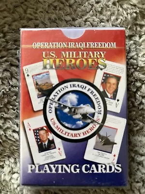 Operation Iraqi Freedom Military Heroes Playing Cards • $5
