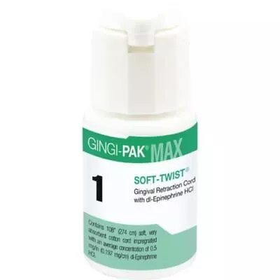 Gingi-Pak MAX Soft Twist #1 Thin W/ Epinephrine 100% Cotton 108  • $20.89