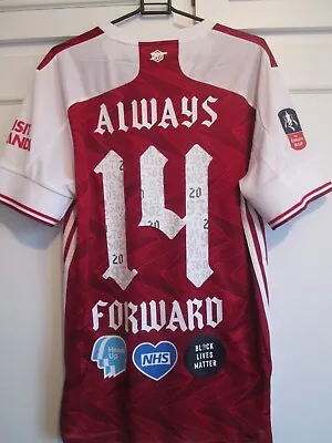 2020 Fa Cup Final Always Forward 14 Arsenal Football Shirt Medium  /58954 • £89.99