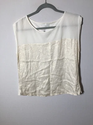$15.79 • Buy Forever New Womens White Sleeveless Blouse Top Size 10 Good Condition