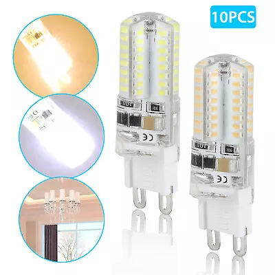 10pcs G9 Dimmable LED Corn Bulb Lamp 6000K 3014 64SMD Daylight Home Light 25W US • $14.98