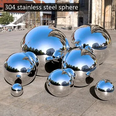 Set Of 6 PCS Garden Stainless Steel Gazing Balls Ball Globes Floating Pond Decor • £7.88