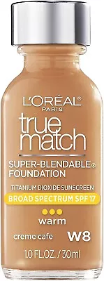 2 Pack L'Oreal True Match Super Blendable Makeup #W8 Crème Café 1.0 Oz. • $11