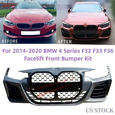 M 4 Series 2014-2020 BMW F32 428i 430i 435i 440i Front Bumper Body Kit W/Grille • $918.84