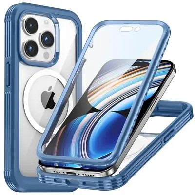 Case For IPhone 15 Pro Max 15 Plus Heavy Duty 360 Full Shockproof Clear Cover • £8.99