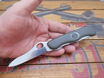 Victorinox German Army Trekker Swiss Army Knife Locking Blade 111mm • $50