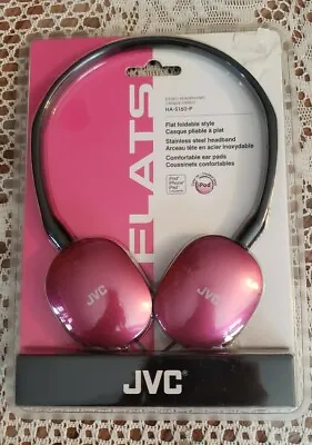 JVC HAS160P FLATS Lightweight Headband Headphones (Pink) - New In Packaaging • $34.95