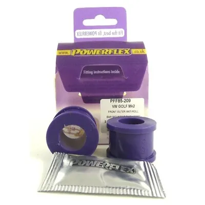 Powerflex Frt Roll Bar Eye Bolt Bushes 18mm For VW Golf Mk2 G60 Rallye & Country • $51.23