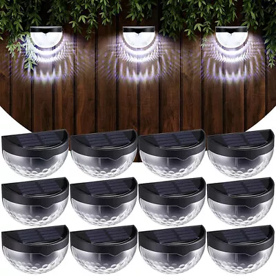 2-20 Pack Solar 6-LED Wall Light Garden Fence Yard Decor Street Lamp Waterproof • $20.99