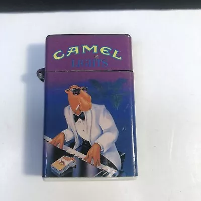 1997 Pack Lite Camel Joe Playing Piano White Tux Purple Lighter Rare Position • £24.10