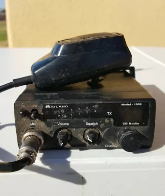 Midland CB Model 1000 40-Channel CB Radio W Speaker - Untested -  • $15.99