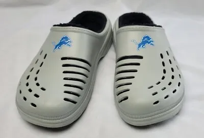 FOCO NFL Detroit Lions Lined Slip On Shoes - Grey - XL 13-14 • $29