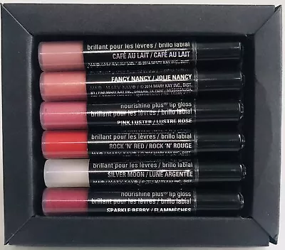 New Mary Kay Mini Assorted 6 Pc Nourishine Plus Lip Gloss Set ~ Travel Size • $12.50